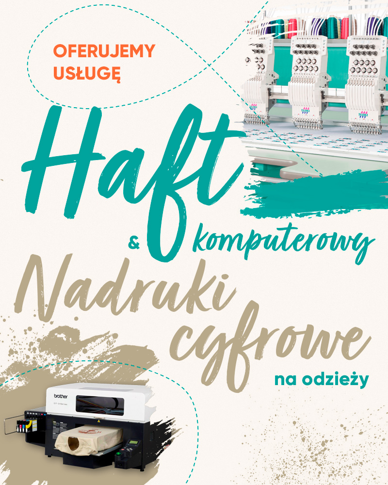 baner iltom usługa haft komputerowy i nadruk cyfrowy